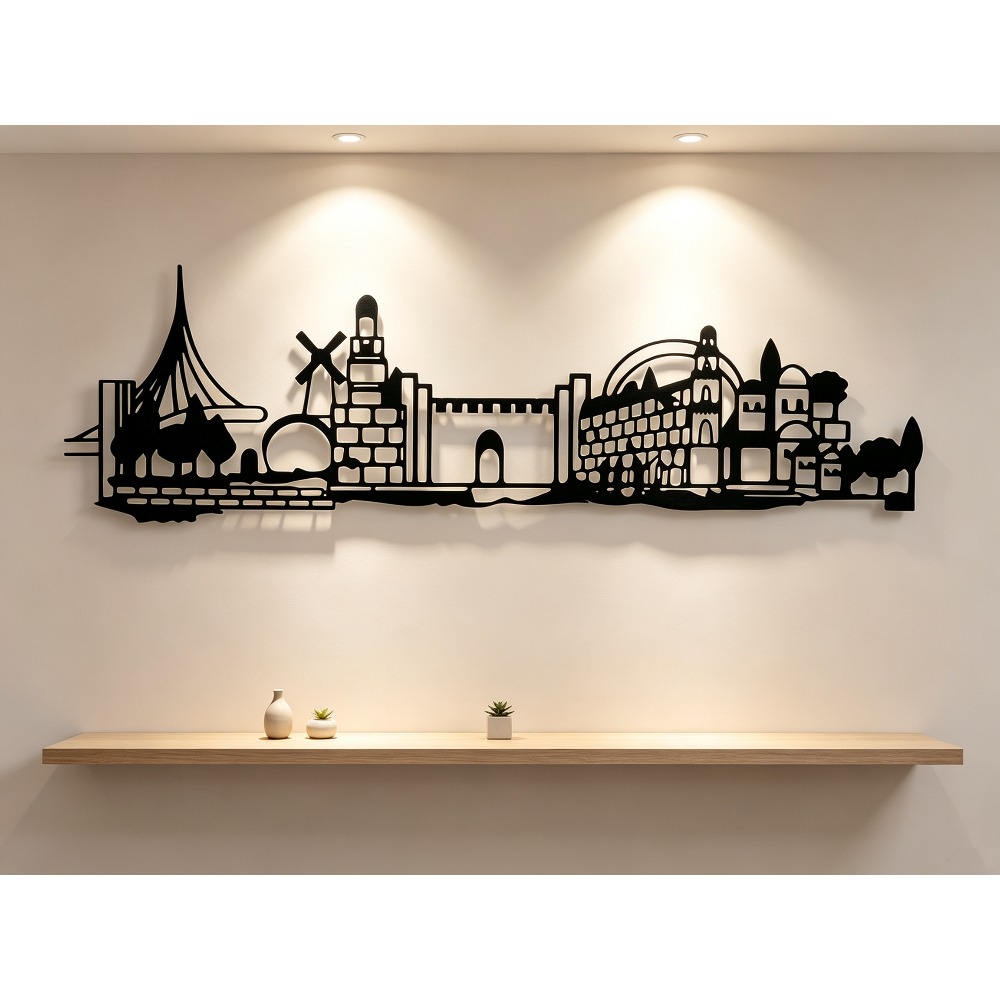 Art & Craft Paper For Kids - CIFBUY Décoration murale en métal, silhouette