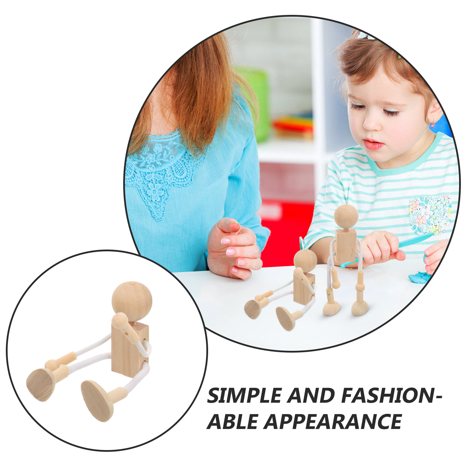 Kit de 4 figurines en bois, fa - Art Craft Kit avis et prix