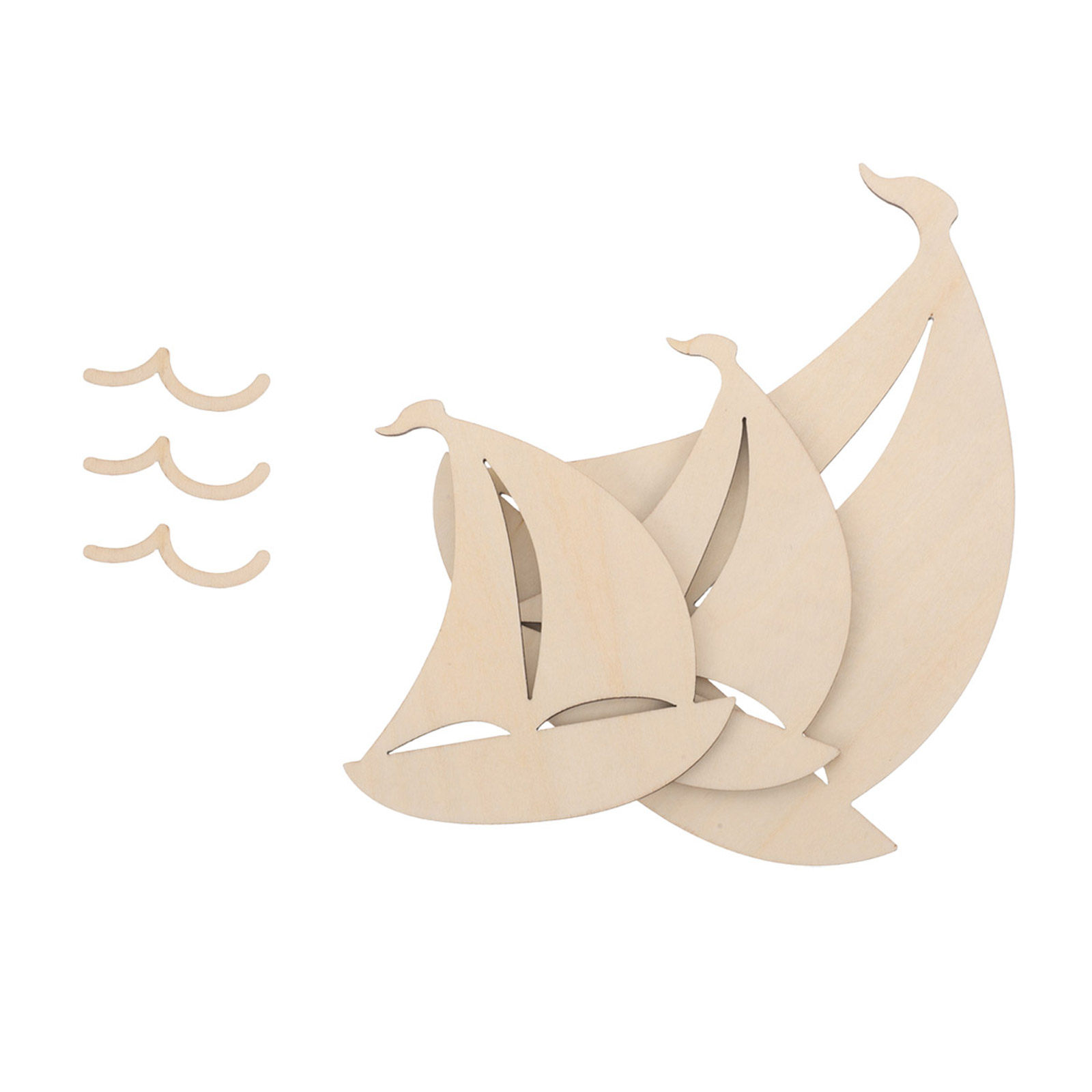 6 pièces de découpages en bois - Art And Craft For Nursery avis et prix